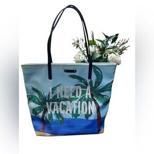 Kate Spade I Need A Vacation Bon 
 Shopping Tote Bag Travel